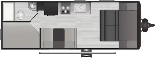 Keystone Hideout 21BHNWE floor plan