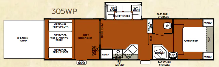 Forest River Cherokee Wolf Pack 305WP exterior