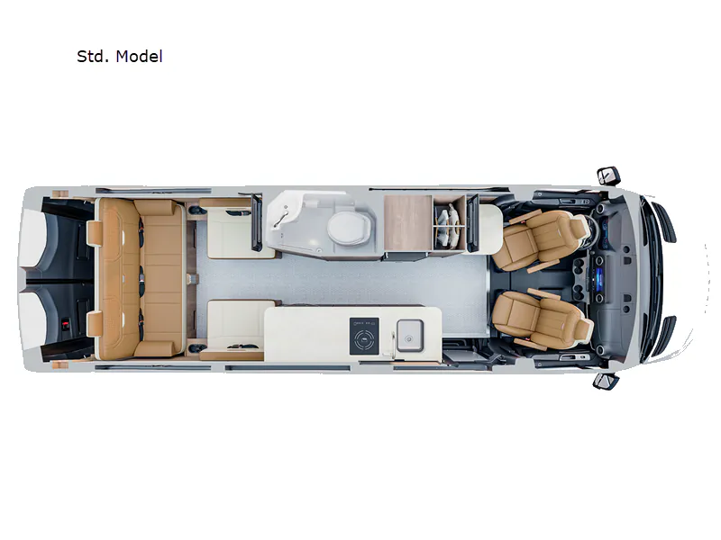 2026 Airstream Interstate 24GTX - Floor plan