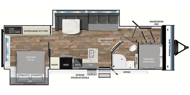 Heartland Prowler 323SBR floor plan