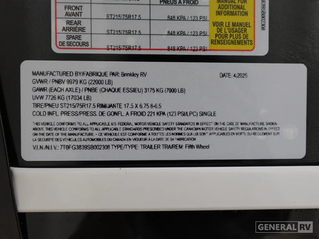 2025 Brinkley Model G 3250, Photos photo 42