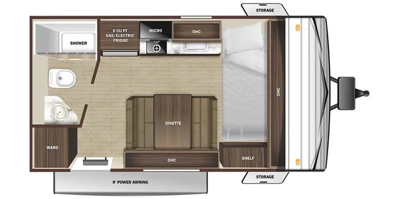 Olympia Sport 172FB floor plan
