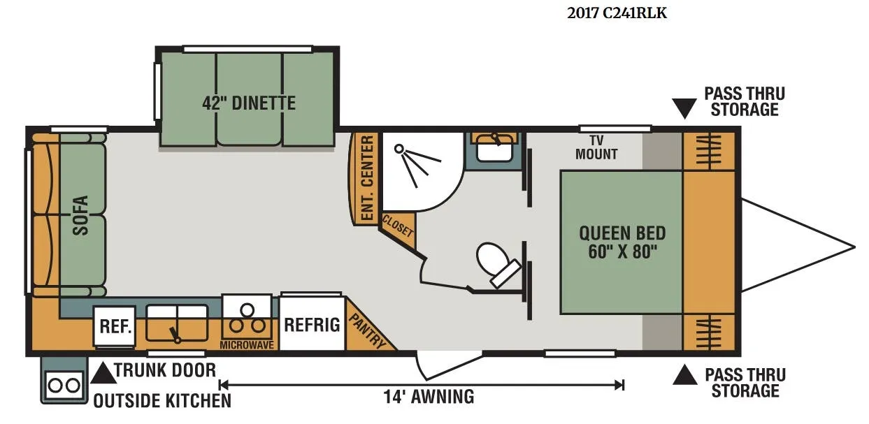 K-Z Connect C241RLK floor plan