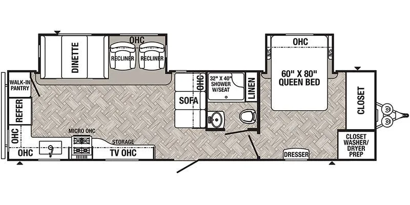 2022 Palomino Puma 30RKQS floor plan