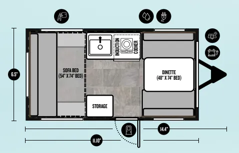 ProLite 12V Base floor plan