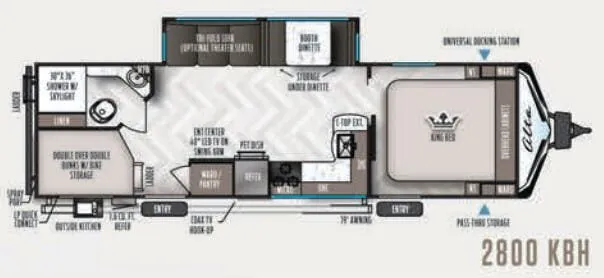 East to West Alta 2800KBH floor plan
