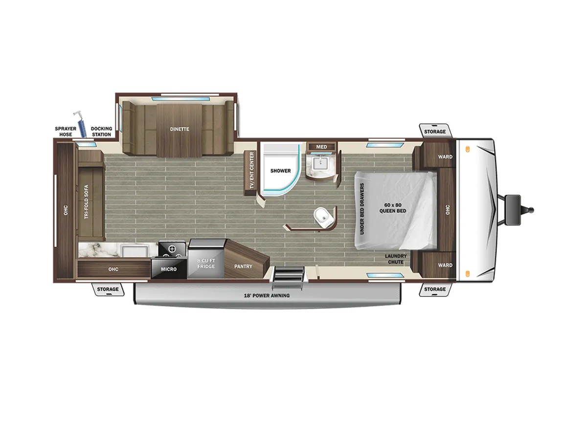2022 Starcraft Super Lite 242RL - Floor plan