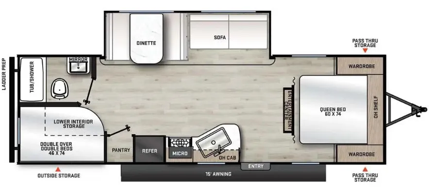 Coachmen Catalina Summit Series 8 8 261BHS floor plan