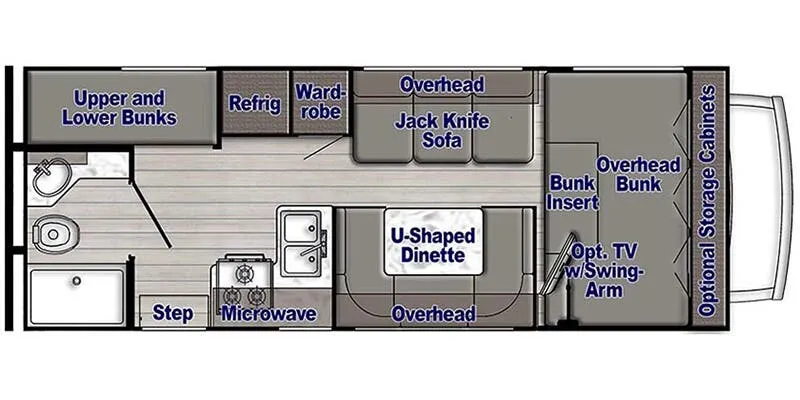 Gulf Stream Conquest Class C 6256 floor plan