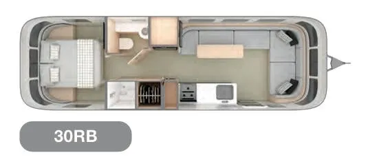 Airstream Globetrotter 30RB floor plan