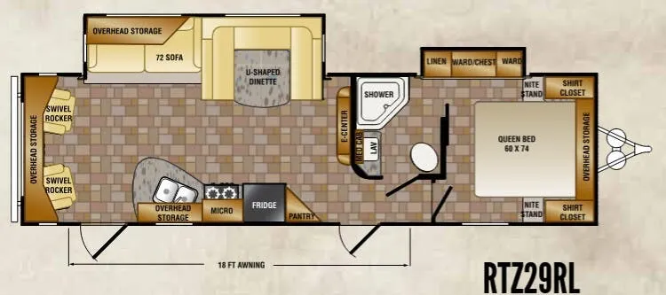 CrossRoads Rezerve RTZ29RL floor plan