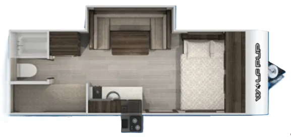 Forest River Cherokee Wolf Pup 17JG floor plan