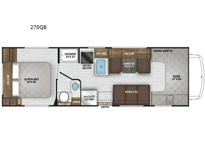 2026 Coachmen Leprechaun 270QB - Floor plan