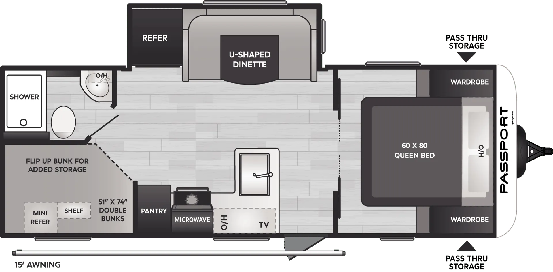 Keystone Passport SL 229BHWE floor plan