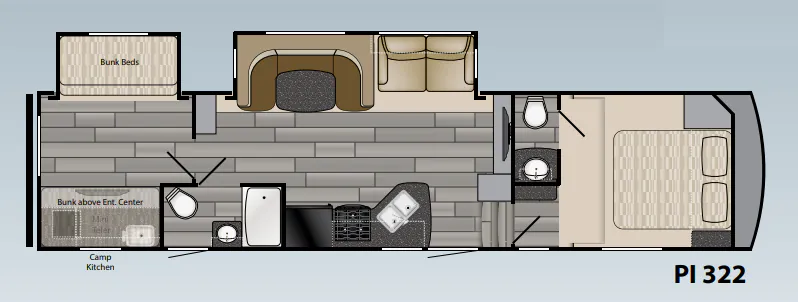 Heartland Pioneer PI 322 floor plan