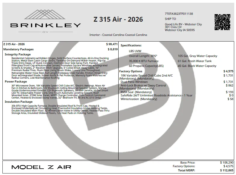 2026 Brinkley Model Z 315 - Photo 3