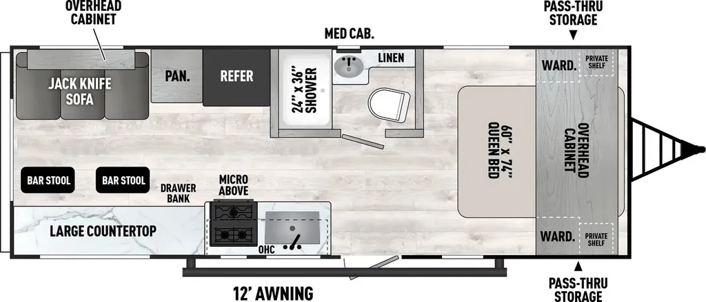 2025 Coachmen Clipper 242MK floor plan