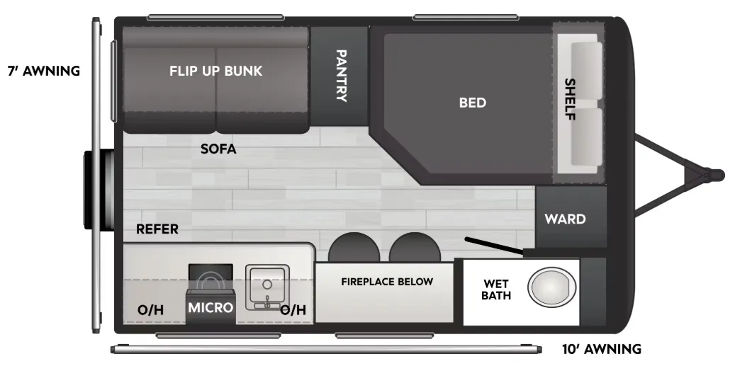 Keystone Coleman 13S floor plan