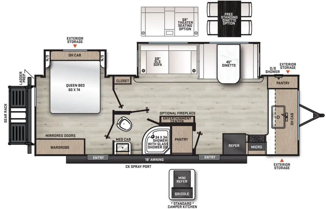 Coachmen Catalina Legacy Edition 263FKDS floor plan