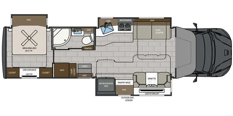 Renegade RV Verona LE 37LMB floor plan