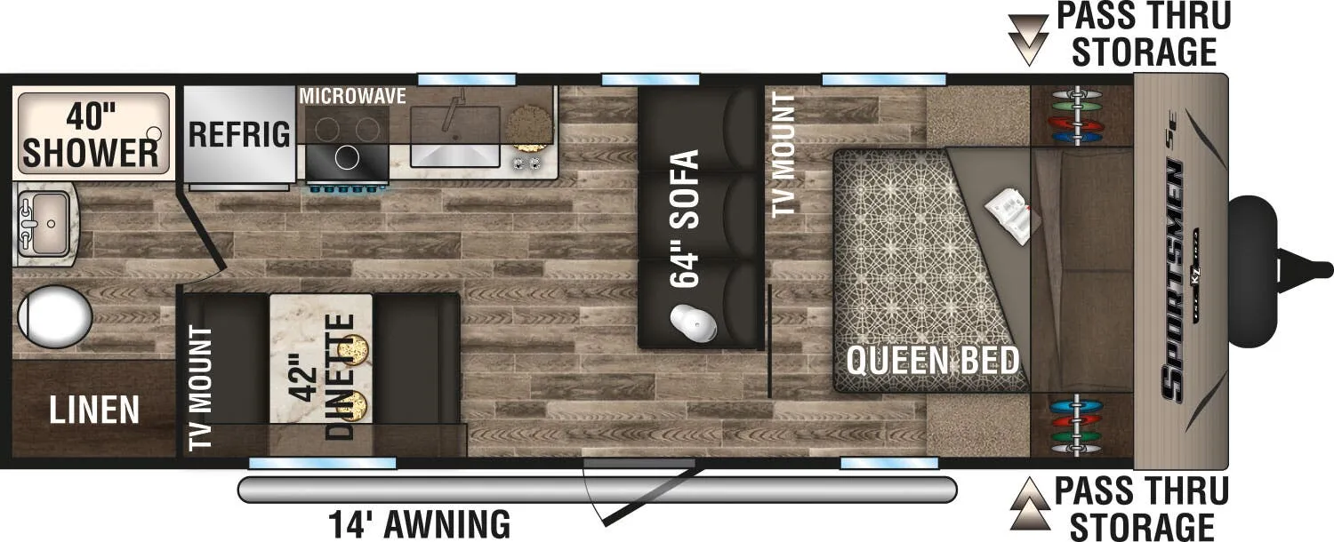 K-Z Sportsmen SE 240FBSE floor plan
