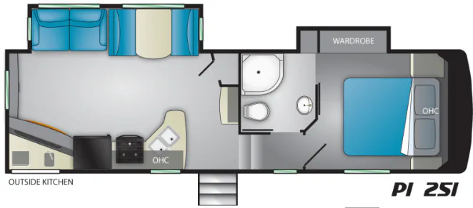 Heartland Pioneer 251 floor plan