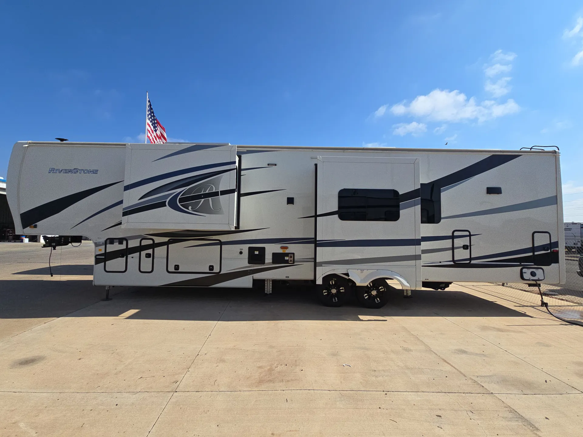 2023 Forest River RiverStone 39RKFB — off campside