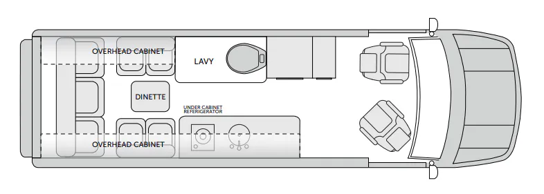 American Coach American Patriot MD2 - Lounge floor plan