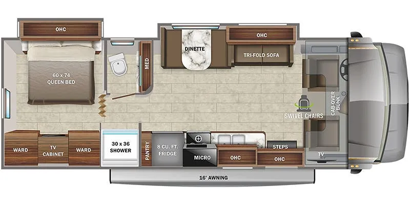 2022 Jayco Greyhawk 29MV - Floor plan