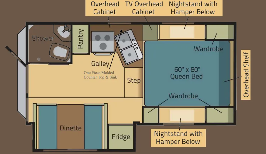 Adventurer Eagle Cap 850 floor plan