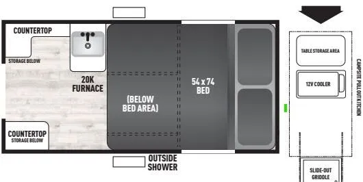 Forest River Viking Explore 9.0TD floor plan