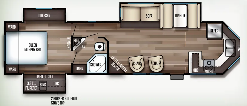 Forest River Cherokee 304VFK floor plan