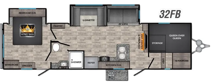 CrossRoads Volante 32FB floor plan