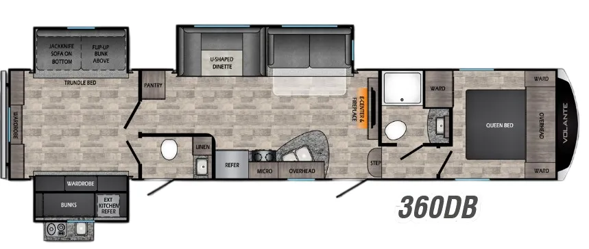CrossRoads Volante 360DB floor plan