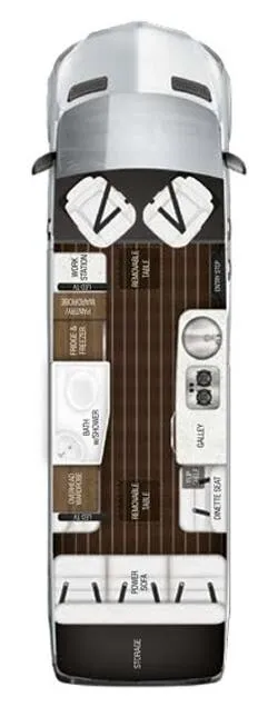 Airstream Interstate Grand Tour EXT BASE floor plan