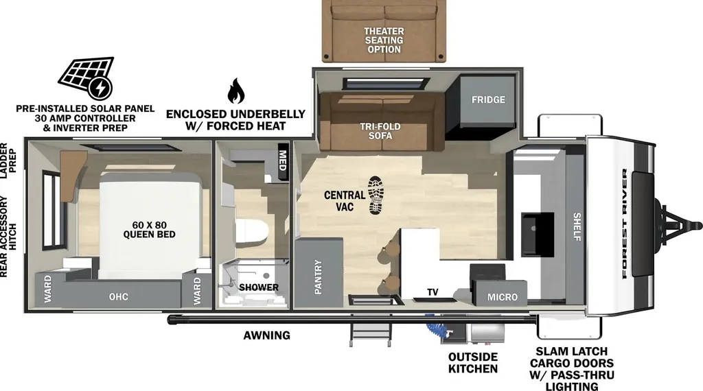 2027 Forest River IBEX 20FKDS floor plan