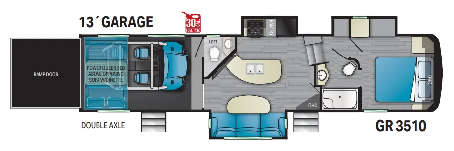 Heartland Gravity 3510 floor plan