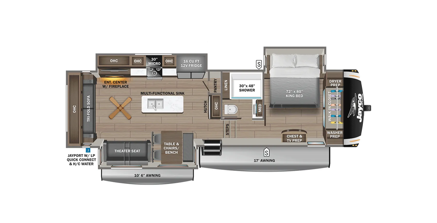 Jayco Eagle 321RSTS floor plan