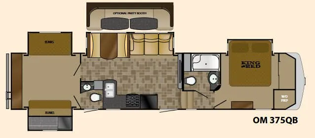 Heartland Oakmont 375QB floor plan