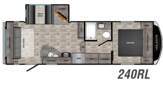 2020 CrossRoads Volante 240RL - Floor plan