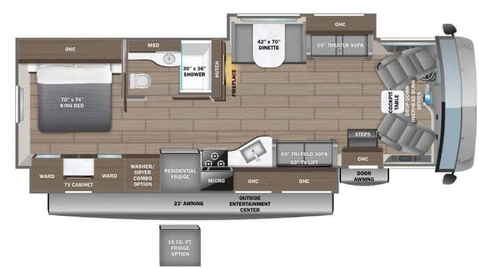 Entegra Coach Vision XL 34G floor plan
