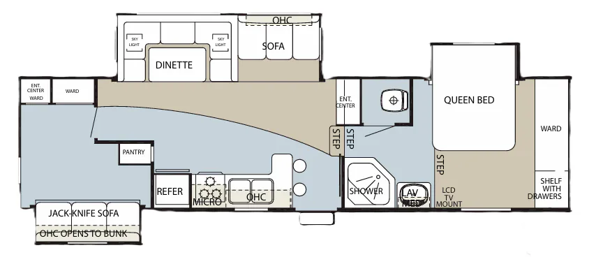Forest River Cherokee 285B+BS floor plan