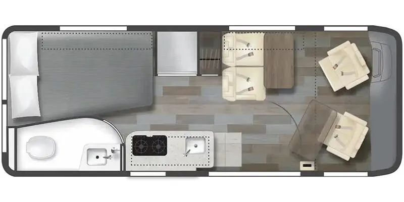 2025 Winnebago Travato 59G floor plan