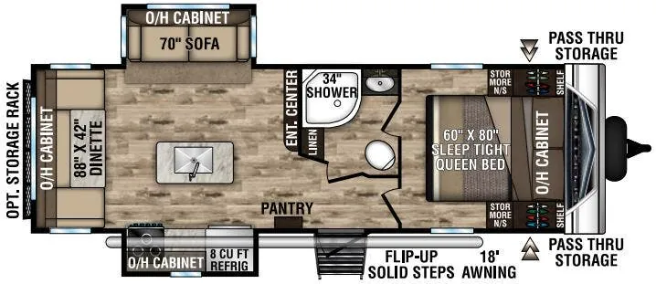 Venture RV SportTrek ST252VRD floor plan