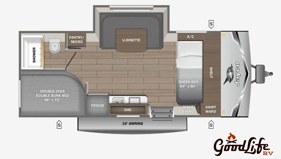 2026 Jayco Jay Flight SLX 178DBS - Floor plan