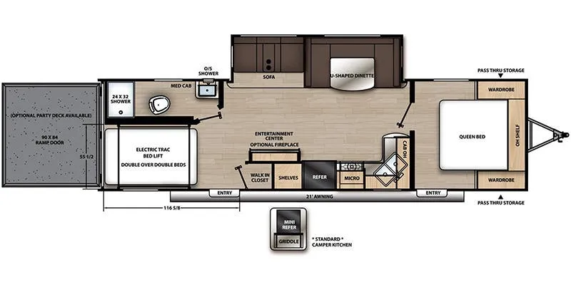 Coachmen Catalina Trail Blazer 27THS floor plan