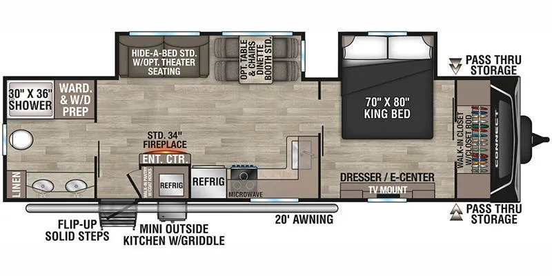 K-Z Connect C302RBK floor plan