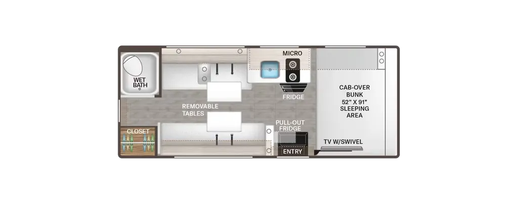 2027 Thor Motor Coach Chateau 19X floor plan