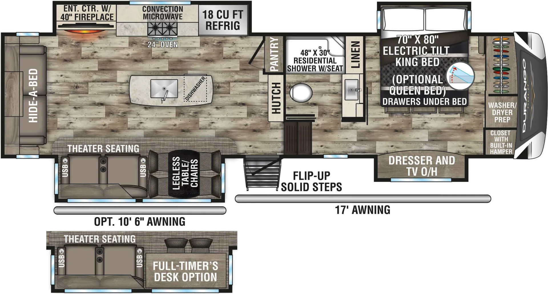 K-Z Durango Gold G356RLQ floor plan