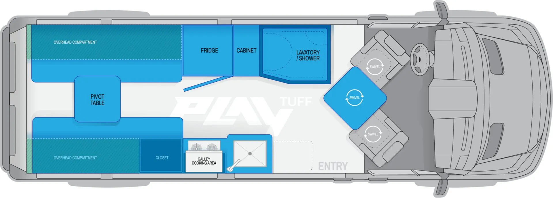 Roadtrek Play TUFF floor plan
